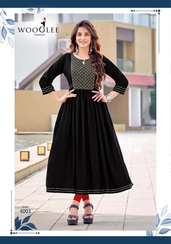 Wooglee Saanvi Ethnic Wear Nyra Cut Kurti Collection